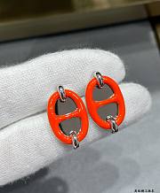 Kitlife Hermes Mini Maillon earrings Orange  - 6