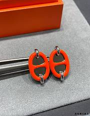 Kitlife Hermes Mini Maillon earrings Orange  - 4