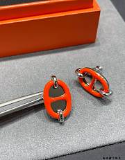 Kitlife Hermes Mini Maillon earrings Orange  - 2