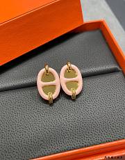 Kitlife Hermes Mini Maillon earrings pink - 1