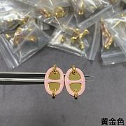 Kitlife Hermes Mini Maillon earrings pink - 5