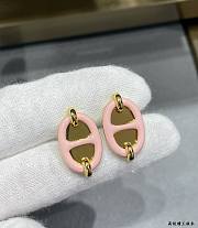 Kitlife Hermes Mini Maillon earrings pink - 3