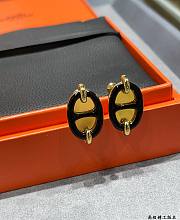 Kitlife Hermes Mini Maillon earrings black - 1