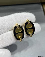 Kitlife Hermes Mini Maillon earrings black - 4