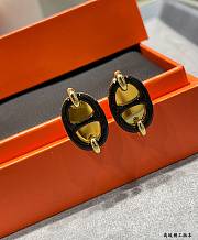 Kitlife Hermes Mini Maillon earrings black - 3