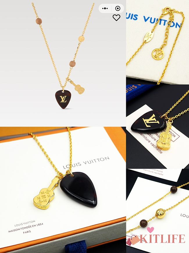 Kitlife Louis Vuitton necklace black&gold - 1