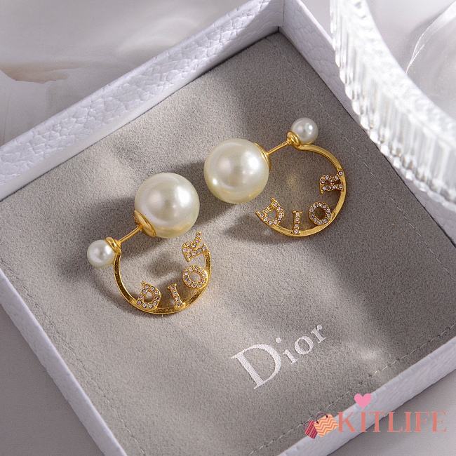 Kitlife Dior earrings pearl - 1