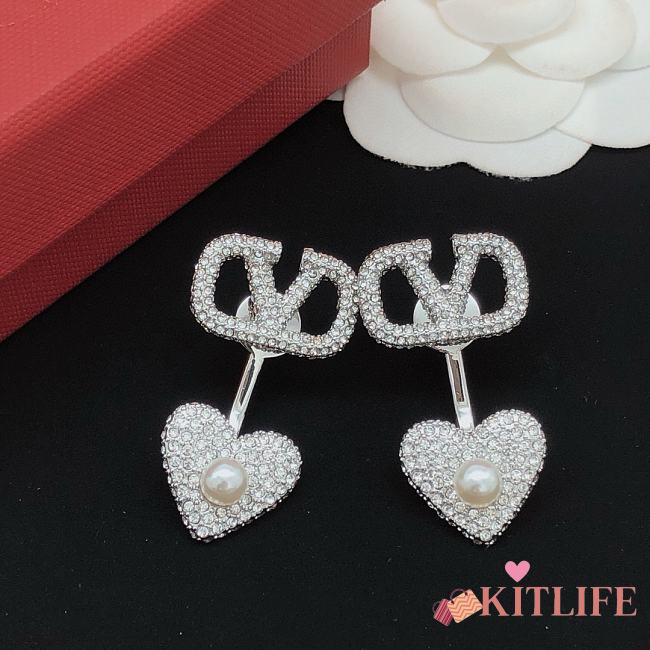 Kitlife valentino earrings silver AA - 1