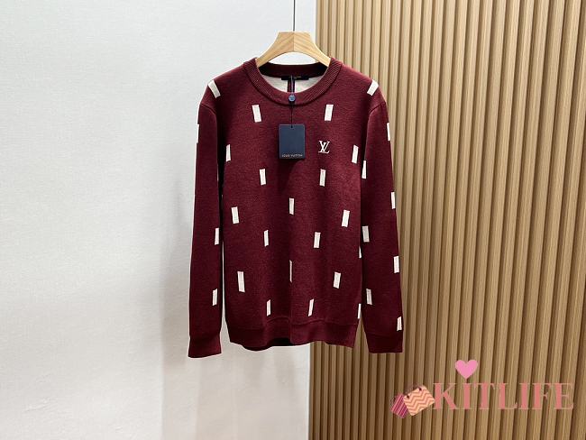 kitlife Louis vuitton sweater red 01 - 1