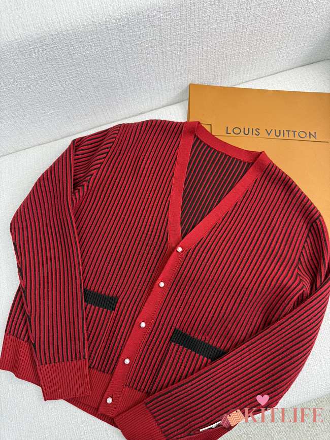 kitlife Louis Vuitton cardigan red 09 - 1