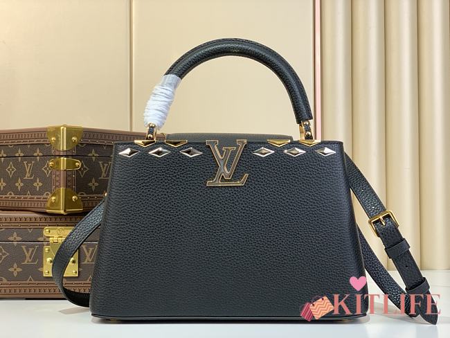 kitlife Louis vuitton Capucines M12135 black bag - 31cm - 1