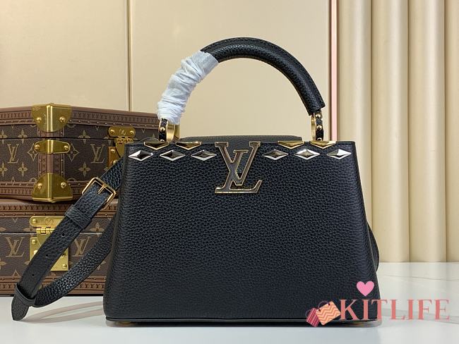 kitlife Louis vuitton Capucines M12135 black bag - 27x 17.3 x 9 cm - 1