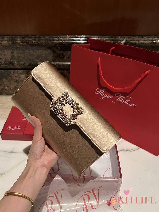 ROGER VIVIER rose gold bag - 24x3x13cm - 1