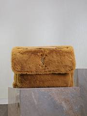 kitlife YSL NIKI medium in shearling brown bag - 47×34×16cm - 1