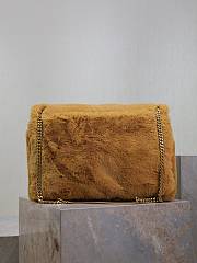 kitlife YSL NIKI medium in shearling brown bag - 47×34×16cm - 3