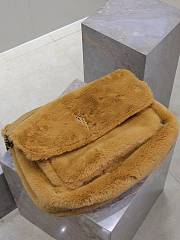 kitlife YSL NIKI medium in shearling brown bag - 47×34×16cm - 2