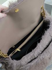 kitlife YSL NIKI medium in shearling FALLING ROSE bag - 47×34×16cm  - 2