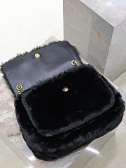 kitlife YSL NIKI medium in shearling black bag - 32cm - 5