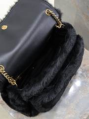 kitlife YSL NIKI medium in shearling black bag - 32cm - 3