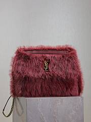 kitlife YSL NIKI medium in shearling red bag - 32cm - 1
