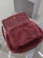 kitlife YSL NIKI medium in shearling red bag - 32cm - 5