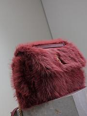 kitlife YSL NIKI medium in shearling red bag - 32cm - 4