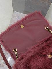 kitlife YSL NIKI medium in shearling red bag - 32cm - 3