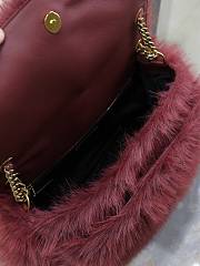 kitlife YSL NIKI medium in shearling red bag - 32cm - 2