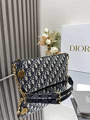 Kitlife Dior hobo blue caro bag - 28.5×14.5×10cm - 3