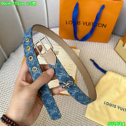 Kitlife Louis vuitton Belt denim 2.5cm  - 1