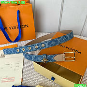 Kitlife Louis vuitton Belt denim 2.5cm  - 5