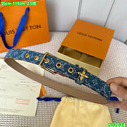 Kitlife Louis vuitton Belt denim 2.5cm  - 4
