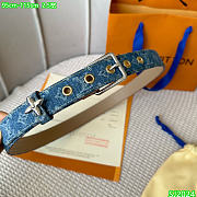 Kitlife Louis vuitton Belt denim 2.5cm  - 3