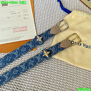 Kitlife Louis vuitton Belt denim 2.5cm  - 2