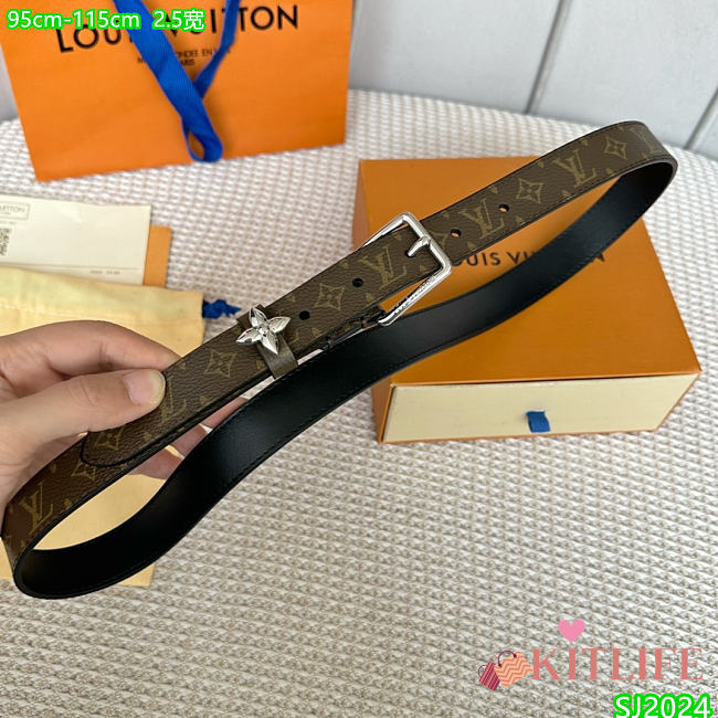 Kitlife Louis vuitton Belt brown 2.5cm  - 1