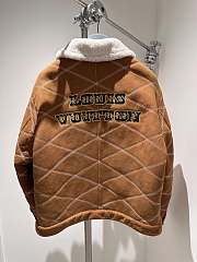 kitlife Louis Vuitton 1AFXIN Embroidered Shearling Workwear Blouson - 5
