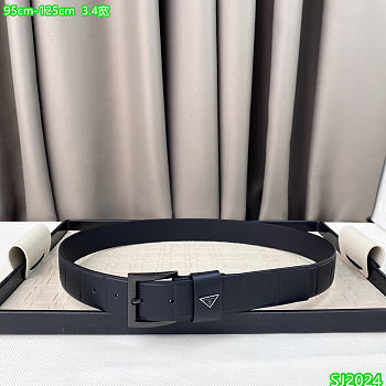 Kitlife Prada Belt black 3.4cm -05