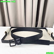 Kitlife Prada Belt black 3.4cm -05 - 2