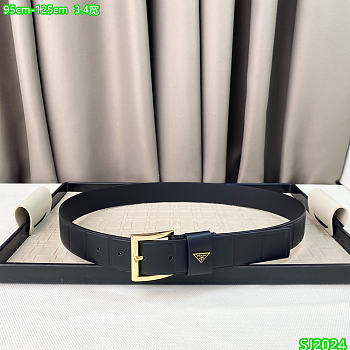 Kitlife Prada Belt black 3.4cm -06