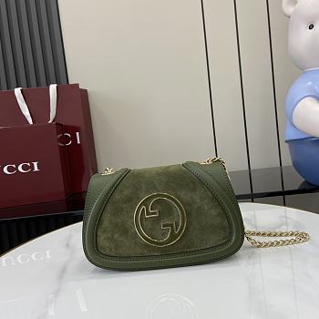 Kitlife Gucci Blondie mini shoulder green bag - 21.5x11x8cm