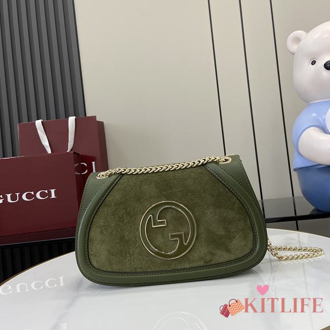 Kitlife Gucci Blondie shoulder green bag - 26x16x8cm - 1