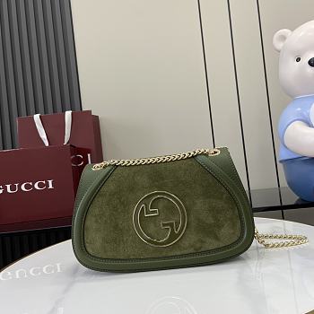 Kitlife Gucci Blondie shoulder green bag - 26x16x8cm