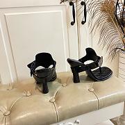 Burberry Women's black Leather Bay Heeled Sandals - 2