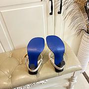 Burberry Women's white Leather Bay Heeled Sandals - 3