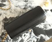kitlife Chanel flap bag black - 13x17.5x6 cm - 4