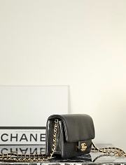 kitlife Chanel flap bag black - 13x17.5x6 cm - 3