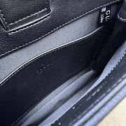 kitlife Gucci small Horsebit Slim shoulder bag black - 23x18.5x3 cm - 6