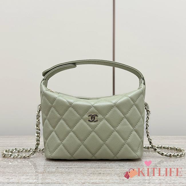 Kitlife Chanel hobo green bag - 21.5x6x19 cm - 1