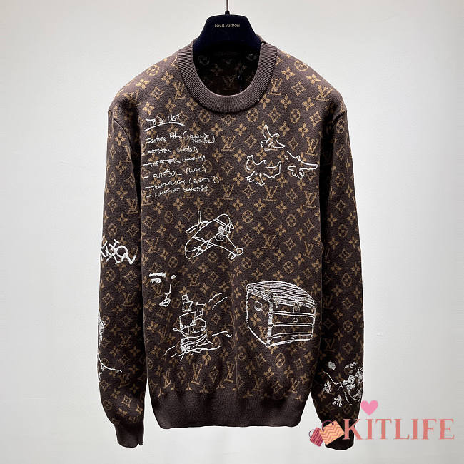 Kitlife Louis Vuitton sweater Men 09 brown - 1
