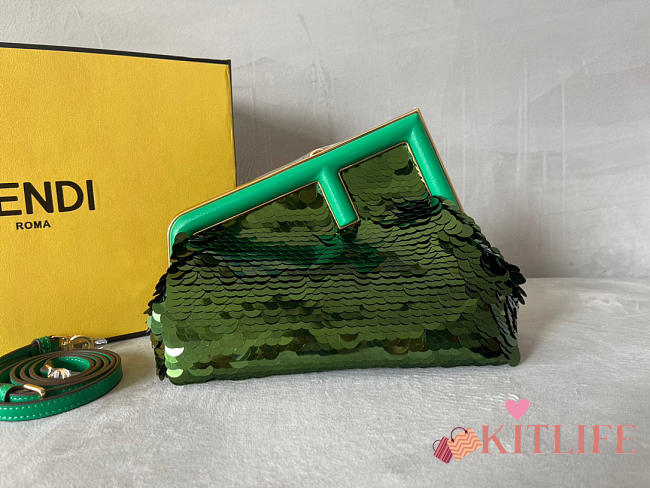 kitlife Fendi Women Fendi First green bag - 26x18.5x9cm - 1